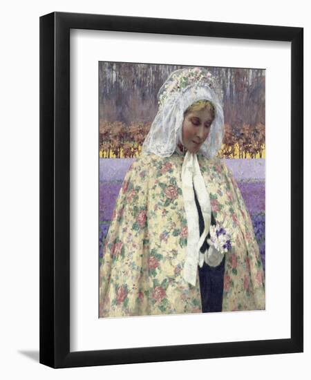 Easter Sunday (In Bradant, the Bride), C.1904-George Hitchcock-Framed Giclee Print