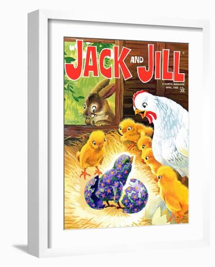 Easter Surprise - Jack and Jill, April 1968-Rae Owings-Framed Giclee Print