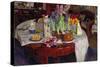 Easter Table, 1915-Stanislav Julianovic Zukovskij-Stretched Canvas