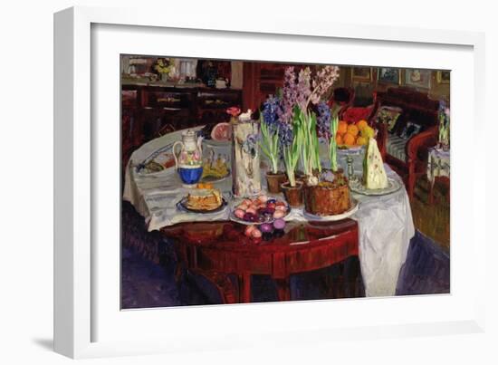 Easter Table, 1915-Stanislav Julianovic Zukovskij-Framed Giclee Print