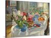 Easter Table-Alexander Vladimirovich Makovsky-Stretched Canvas