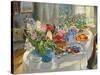 Easter Table-Alexander Vladimirovich Makovsky-Stretched Canvas