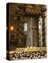 Easter Thursday Mass in St. Peter's Basilica, Vatican, Rome, Lazio, Italy, Europe-Godong-Stretched Canvas