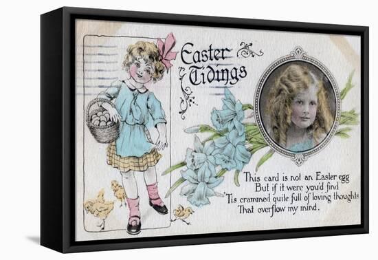 Easter Tidings, Greetings Card, C1923-null-Framed Stretched Canvas