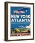 Eastern Air Transport - New York, Atlanta-null-Framed Art Print