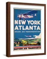 Eastern Air Transport - New York, Atlanta-null-Framed Art Print