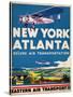 Eastern Air Transport - New York, Atlanta-null-Stretched Canvas