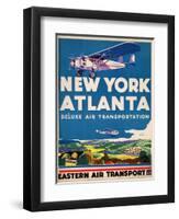 Eastern Air Transport - New York, Atlanta-null-Framed Art Print