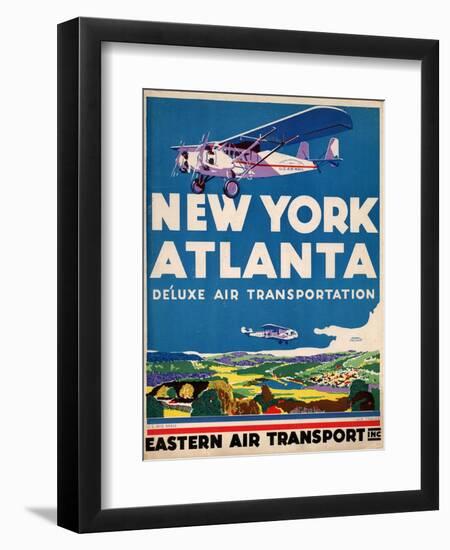 Eastern Air Transport - New York, Atlanta-null-Framed Art Print