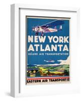 Eastern Air Transport - New York, Atlanta-null-Framed Art Print