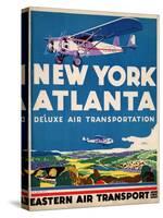Eastern Air Transport - New York, Atlanta-null-Stretched Canvas