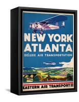 Eastern Air Transport - New York, Atlanta-null-Framed Stretched Canvas