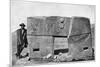 Eastern Aspect of the Monolithic Gate of Akapana, Tiahuanaco, Bolivia, 1901-null-Mounted Giclee Print