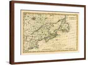 Eastern Canada, Newfoundland, Nova Scotia and St John Island, from 'Atlas De Toutes Les Parties…-Charles Marie Rigobert Bonne-Framed Giclee Print