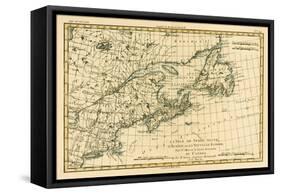 Eastern Canada, Newfoundland, Nova Scotia and St John Island, from 'Atlas De Toutes Les Parties…-Charles Marie Rigobert Bonne-Framed Stretched Canvas