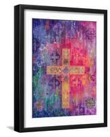 Eastern Cross, 2000-Laila Shawa-Framed Giclee Print