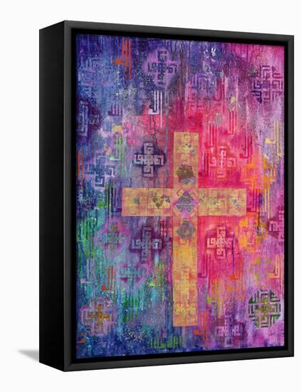 Eastern Cross, 2000-Laila Shawa-Framed Stretched Canvas