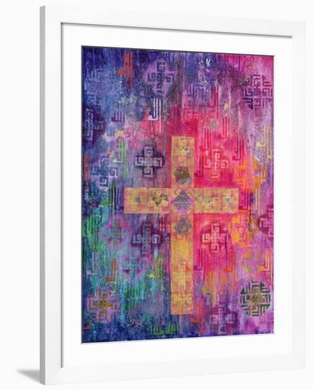 Eastern Cross, 2000-Laila Shawa-Framed Giclee Print