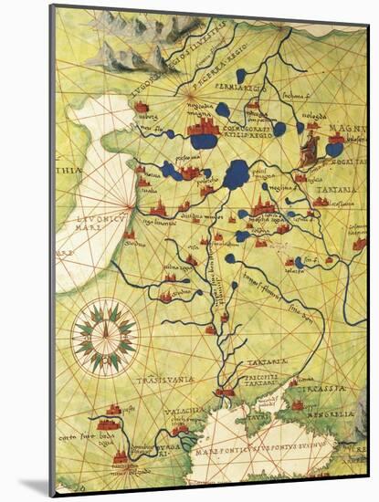 Eastern Europe and Central Asia: Transilvania and Russia-Battista Agnese-Mounted Giclee Print