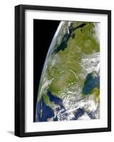 Eastern Europe is Mostly Cloud-Free-Stocktrek Images-Framed Photographic Print
