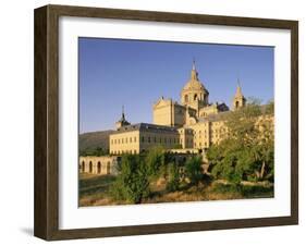 Eastern Facade of the Monastery Palace of El Escorial, Unesco World Heritage Site, Madrid, Spain-Upperhall Ltd-Framed Photographic Print