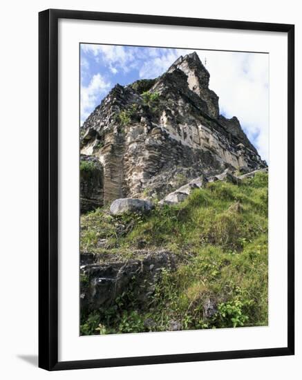 Eastern Facade, Xunantunich, Belize, Central America-Upperhall-Framed Photographic Print