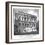 Eastern Front of the Banquetting House, Whitehall, 1843-J Jackson-Framed Giclee Print