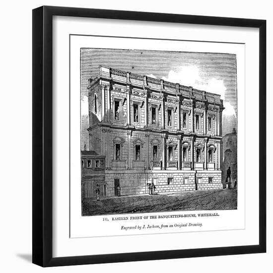 Eastern Front of the Banquetting House, Whitehall, 1843-J Jackson-Framed Giclee Print