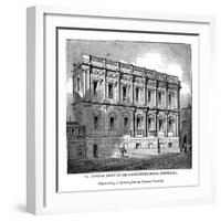 Eastern Front of the Banquetting House, Whitehall, 1843-J Jackson-Framed Giclee Print