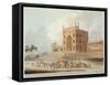 Eastern Gate of Jummah Musjid at Delhi, Oriental Scenery: Twenty Four Views in Hindoostan, 1795-Thomas & William Daniell-Framed Stretched Canvas