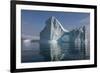 Eastern Greenland, Scoresbysund, aka Scoresby Sund, Bear Island, aka Bjorne Oer. Huge iceberg with -Cindy Miller Hopkins-Framed Photographic Print