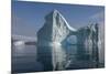 Eastern Greenland, Scoresbysund, aka Scoresby Sund, Bear Island, aka Bjorne Oer. Huge iceberg with -Cindy Miller Hopkins-Mounted Photographic Print
