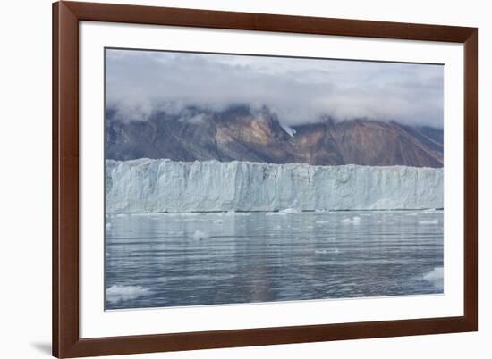 Eastern Greenland, Scoresbysund, aka Scoresby Sund. Wilson glacier, face of the glacier.-Cindy Miller Hopkins-Framed Photographic Print