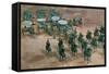 Eastern Han Dynasty Bronze Cavalry and Chariots-null-Framed Stretched Canvas