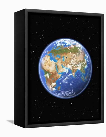Eastern Hemisphere of Earth-Kulka-Framed Stretched Canvas