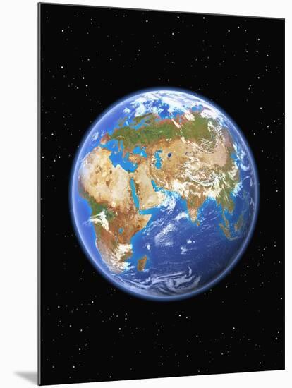 Eastern Hemisphere of Earth-Kulka-Mounted Photographic Print