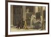 Eastern Merchant Showing His Wares in a Wealthy Household, 9th Century-Willem II Steelink-Framed Giclee Print