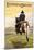 Eastern Oregon - Cowboy and Horse-Lantern Press-Mounted Art Print
