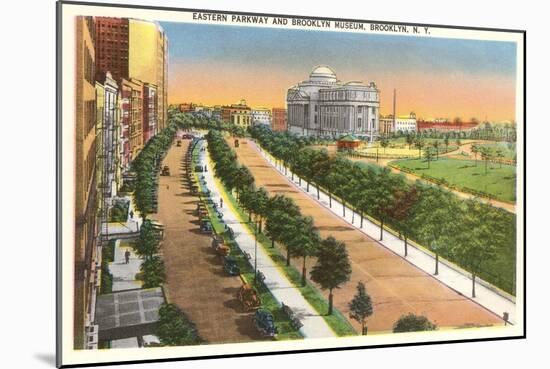 Eastern Parkway and Brooklyn Museum, New York City-null-Mounted Art Print