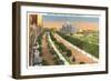 Eastern Parkway and Brooklyn Museum, New York City-null-Framed Premium Giclee Print