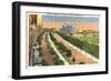 Eastern Parkway and Brooklyn Museum, New York City-null-Framed Premium Giclee Print