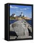 Eastern Point Lighthouse, Gloucester, Cape Ann, Massachusetts, New England, USA-Richard Cummins-Framed Stretched Canvas