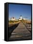 Eastern Point Lighthouse, Gloucester, Cape Ann, Massachusetts, USA-Walter Bibikow-Framed Stretched Canvas