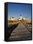 Eastern Point Lighthouse, Gloucester, Cape Ann, Massachusetts, USA-Walter Bibikow-Framed Stretched Canvas