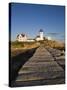 Eastern Point Lighthouse, Gloucester, Cape Ann, Massachusetts, USA-Walter Bibikow-Stretched Canvas