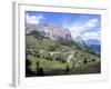 Eastern Road Below Gardena Pass, 2121M, Dolomites, Alto Adige, Italy-Richard Nebesky-Framed Photographic Print