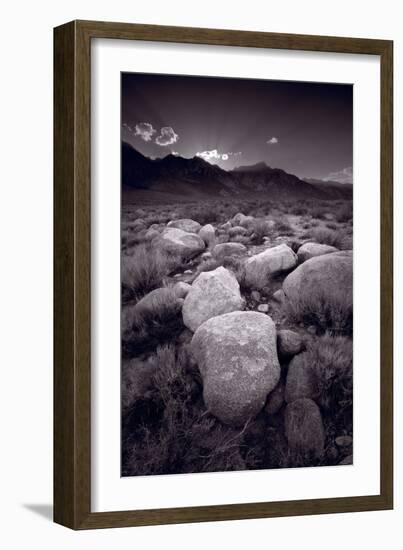 Eastern Sierra Sundown California BW-Steve Gadomski-Framed Photographic Print