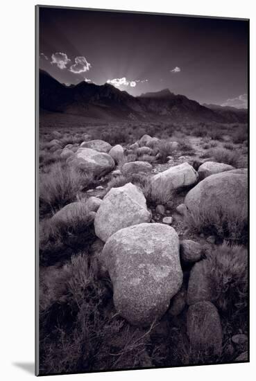 Eastern Sierra Sundown California BW-Steve Gadomski-Mounted Photographic Print