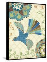 Eastern Tales Bird III-Daphne Brissonnet-Framed Stretched Canvas