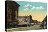 Eastern View of Grand Avenue - Portland, OR-Lantern Press-Stretched Canvas